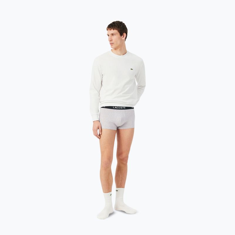 Férfi boxer nadrág Lacoste 5H1300 3 pack silver chine/flagstone/black 2