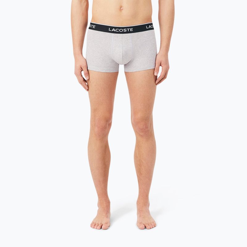 Férfi boxer nadrág Lacoste 5H1300 3 pack silver chine/flagstone/black 4