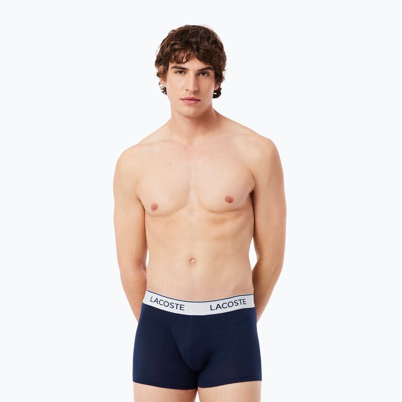 Férfi boxer nadrág Lacoste 5H9002 3 pack navy blue 3