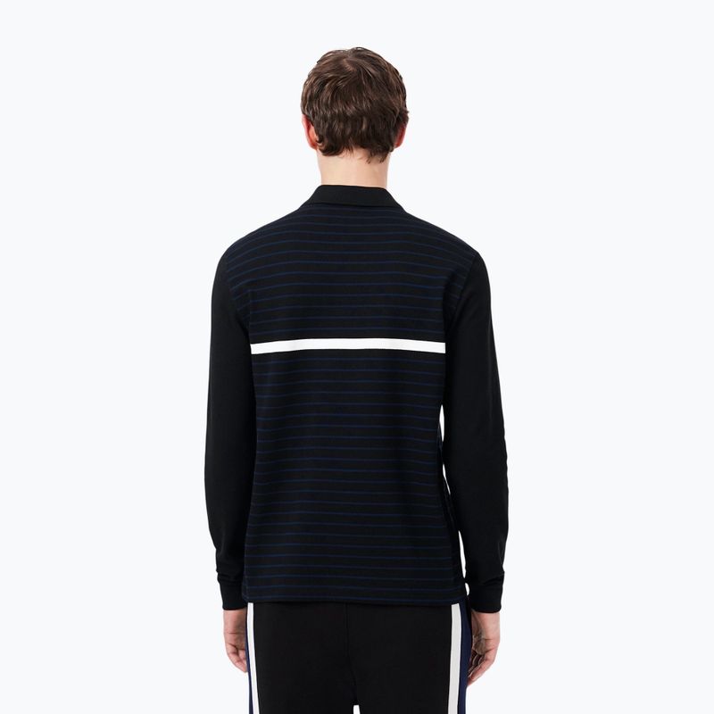 Férfi hosszú ujjú póló Lacoste Polo PH9776 black/navy blue 3