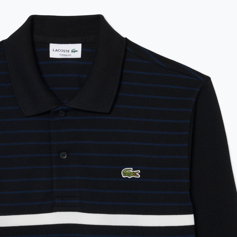 Férfi hosszú ujjú póló Lacoste Polo PH9776 black/navy blue 6