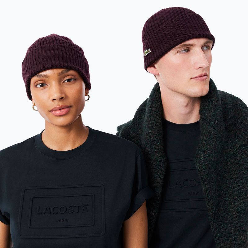 Férfi téli sapka Lacoste RB0001 oxalis 3