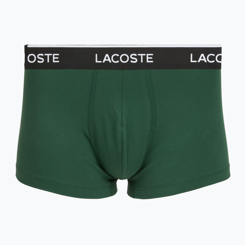 Férfi boxer nadrág Lacoste 5H1300 3 pack black/green 2