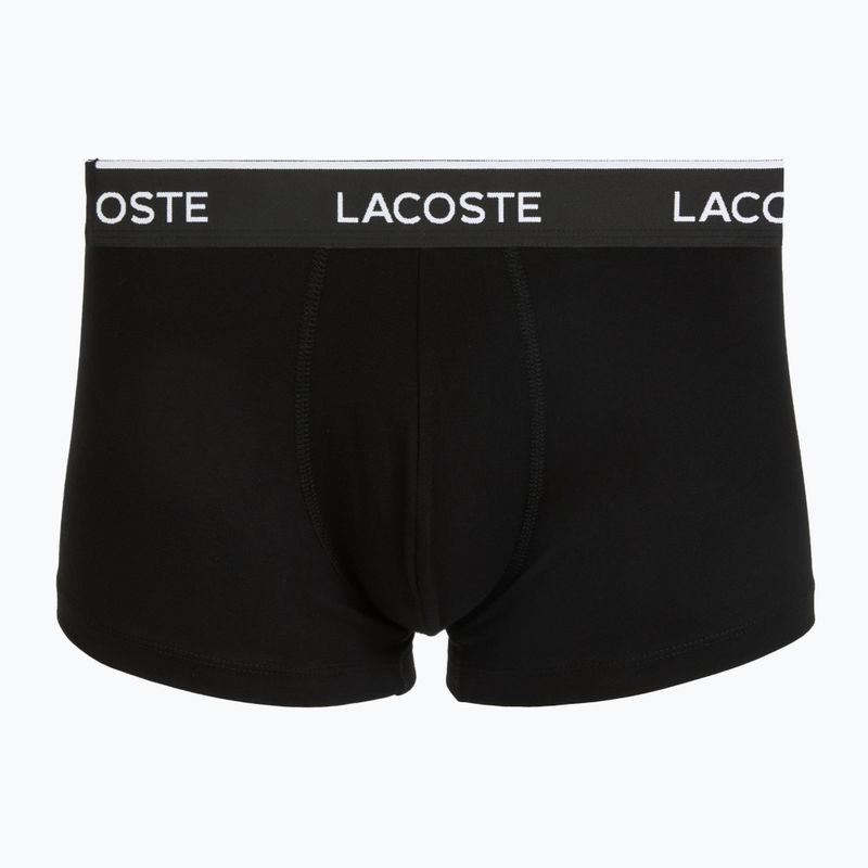 Férfi boxer nadrág Lacoste 5H1300 3 pack black/green 3
