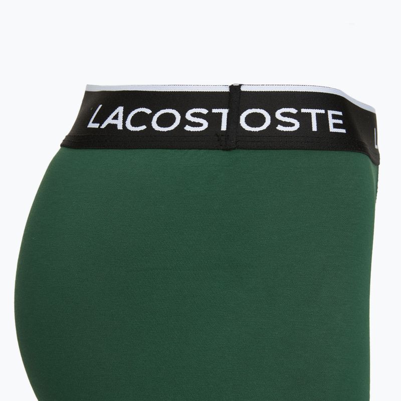 Férfi boxer nadrág Lacoste 5H1300 3 pack black/green 5
