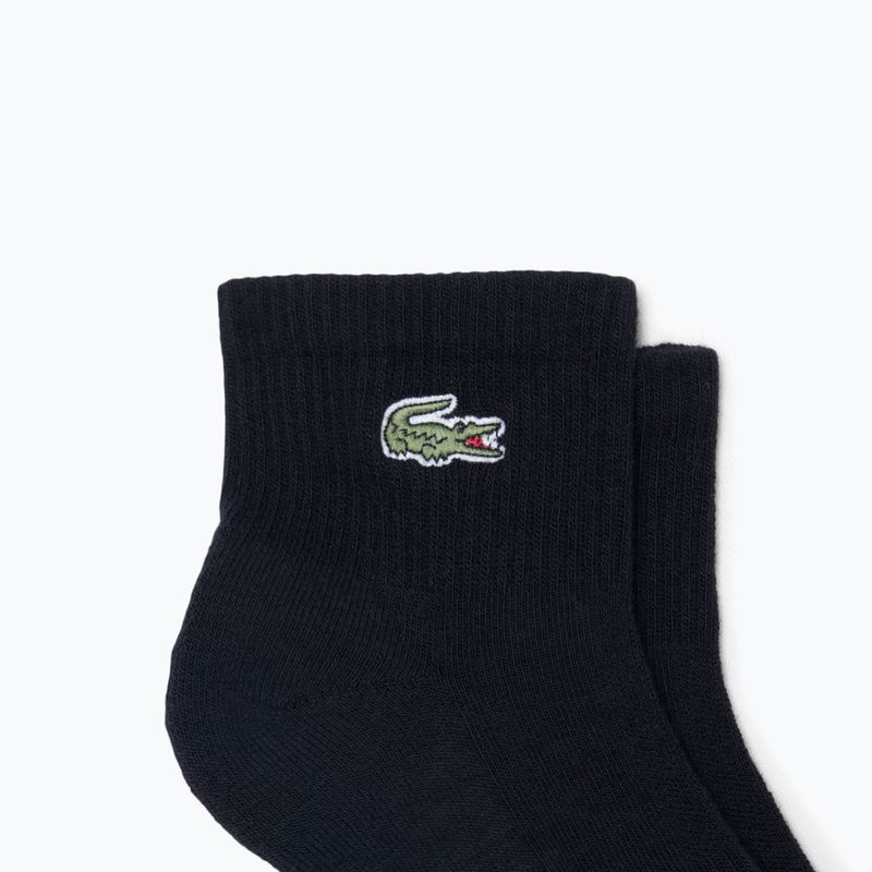 Zokni Lacoste RA9182 Ankle 3-pak black 2