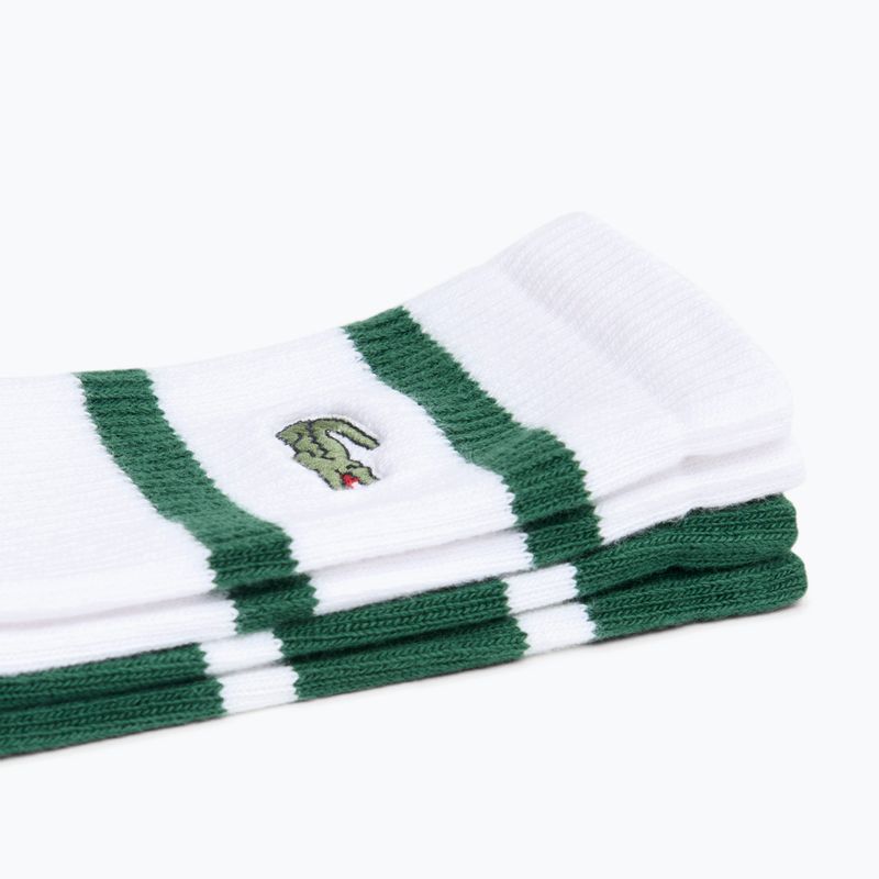 Zokni Lacoste RA9189 Ankle 3-pak green/white 2