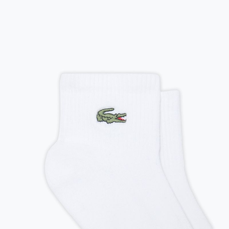Zokni Lacoste RA9182 Ankle 3-pak white 2