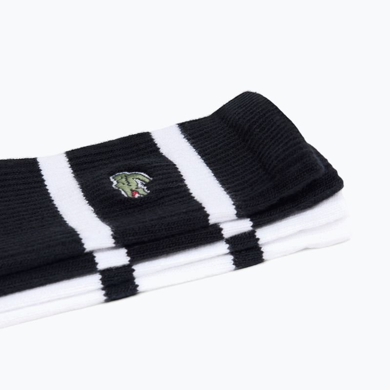 Zokni Lacoste RA9189 Ankle 3-pak black/white 2