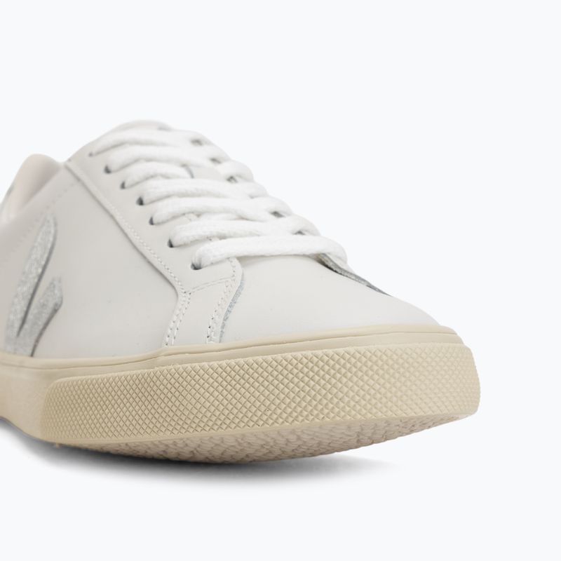 Női cipők VEJA Esplar Logo Leather extra white/silver 7