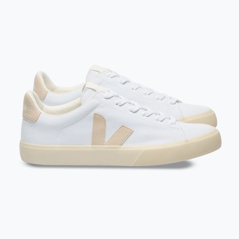Női cipők VEJA Campo Canvas white/sable 2