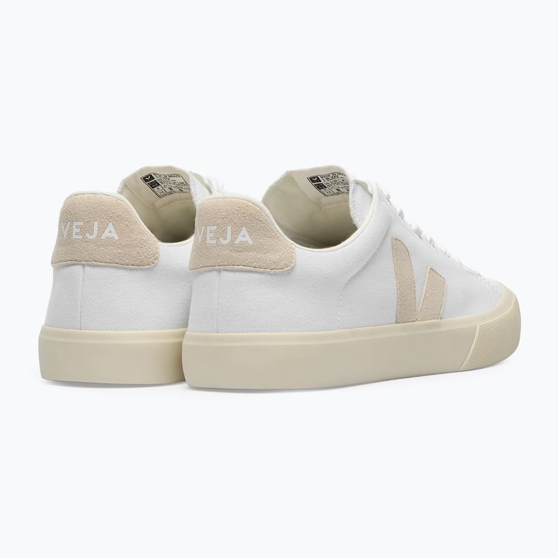 Női cipők VEJA Campo Canvas white/sable 3