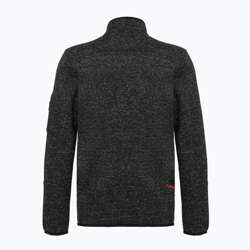 Férfi polár pulóver Aulp Navoy Melanged Knit black 1 2