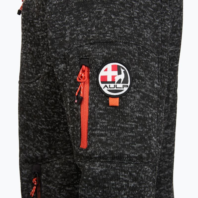 Férfi polár pulóver Aulp Navoy Melanged Knit black 1 3