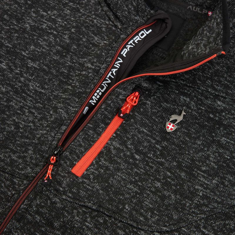 Férfi polár pulóver Aulp Navoy Melanged Knit black 1 4