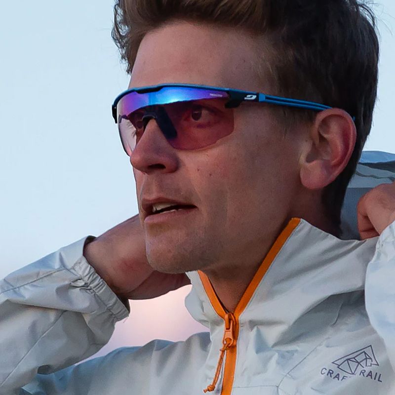 Julbo Ultimate Reactiv 1-3 Magas kontrasztú matt kék/fekete kerékpáros szemüveg 7