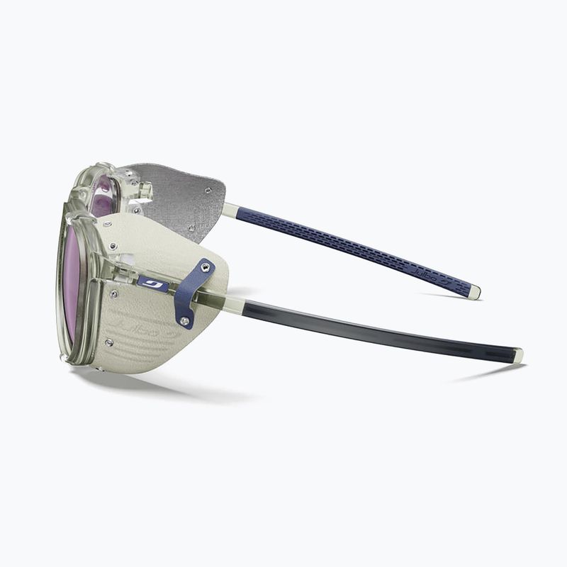 Napszemüveg Julbo Millenium Polarized HD shiny transparent army green/white/blue 4