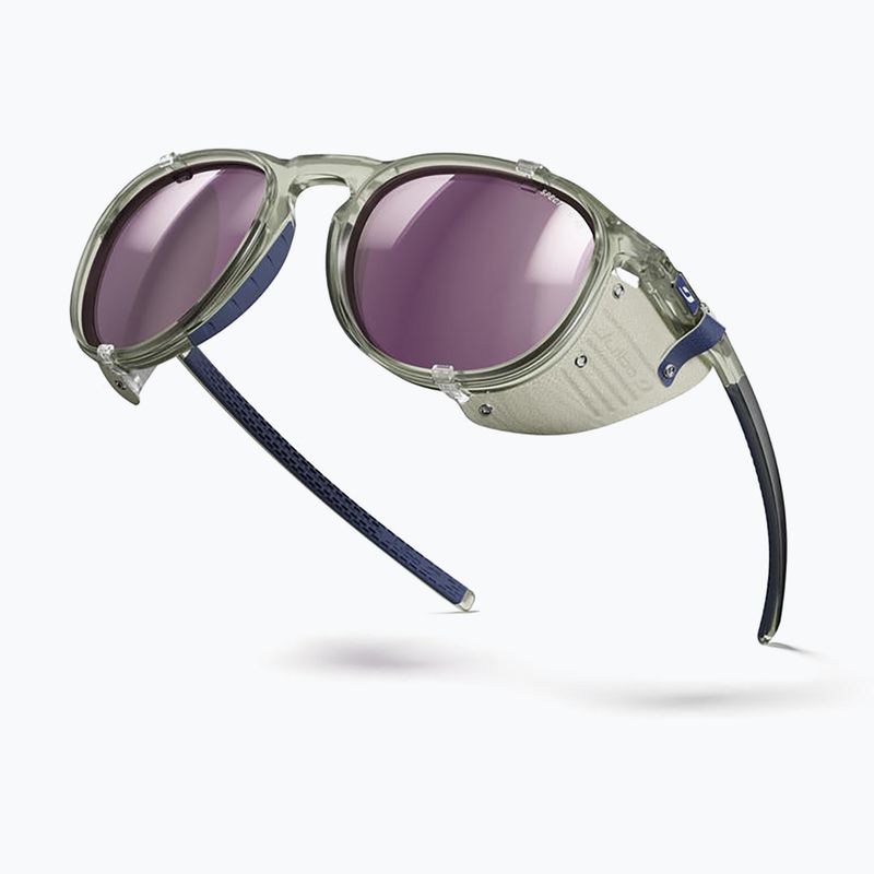 Napszemüveg Julbo Millenium Polarized HD shiny transparent army green/white/blue 5