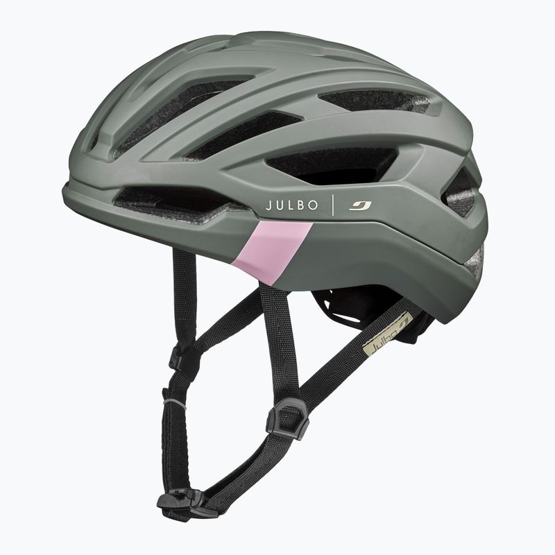 Kerékpáros sisak Julbo Fast Lane army green/pink