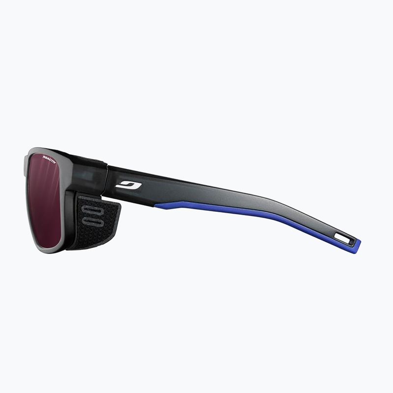 Julbo Shield M Reactiv High Contrast fényáteresztő fekete/kék/fehér napszemüveg 4