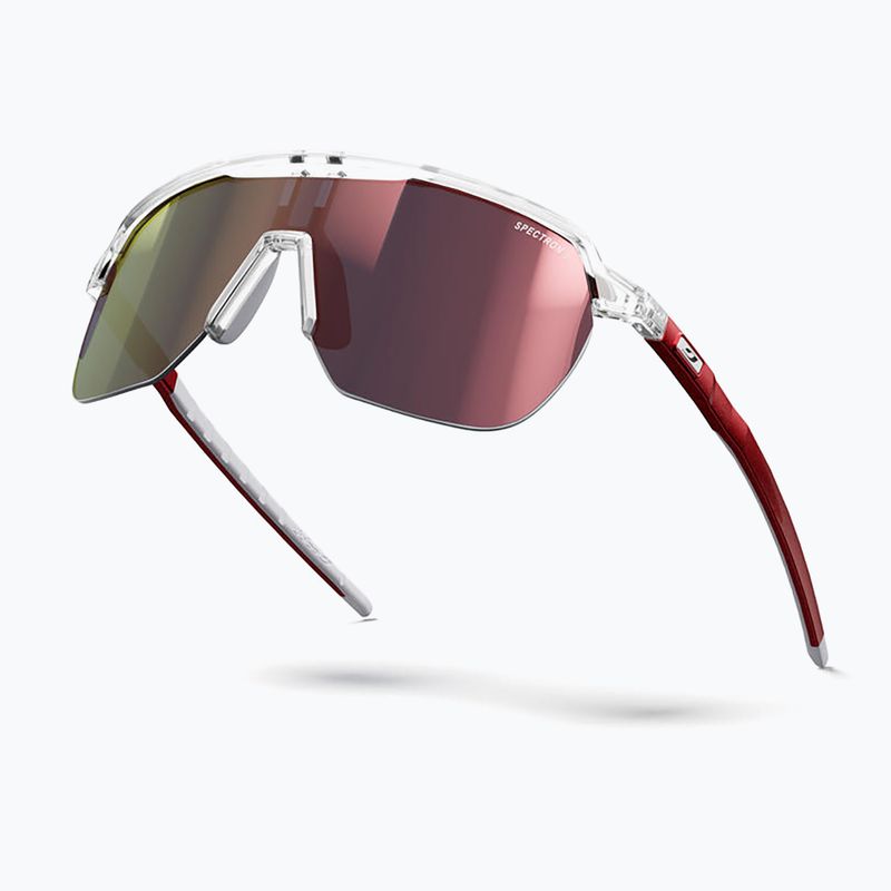 Julbo Frequency Spectron fényes áttetsző kristály/piros/piros villogó napszemüveg 5