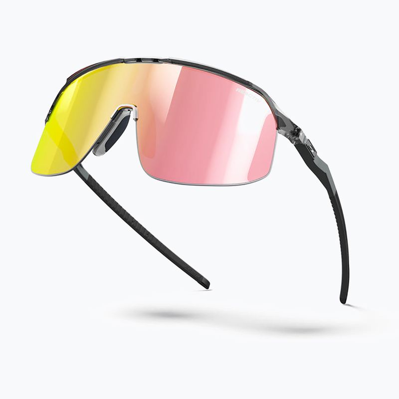 Julbo Density Reactiv fényes áttetsző fekete/szürke/többrétegű rózsaszín arany napszemüveg 6