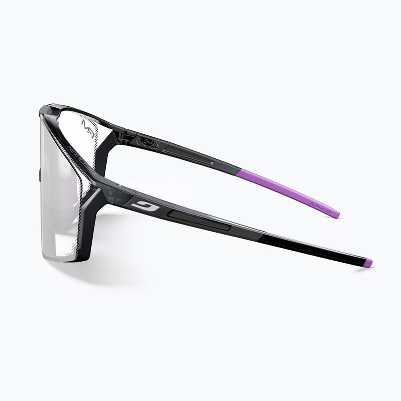 Napszemüveg Julbo Edge Reactiv High Contrast shiny translu black/purple 9