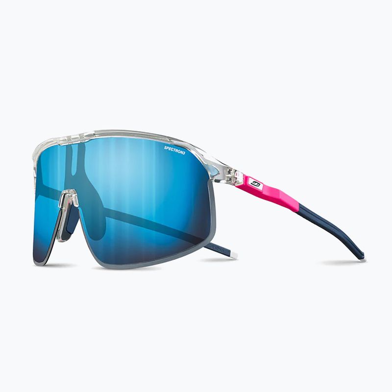Julbo Dencity Spectron 3 fényes kristály/fluoreszkáló rózsaszín/kék kerékpáros szemüveg 5