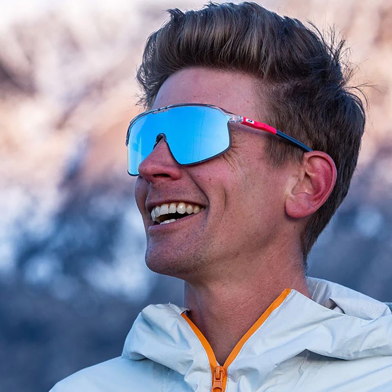 Julbo Dencity Spectron 3 fényes kristály/fluoreszkáló rózsaszín/kék kerékpáros szemüveg 7