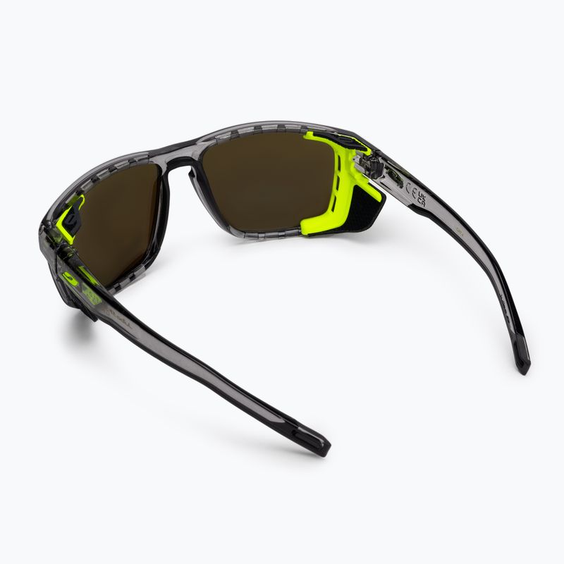 Julbo Shield Polar 4 Hd fekete/sárga fluo/kapszula óceán mester kerékpáros szemüveg 3