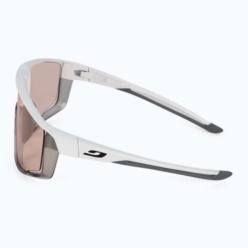 Julbo Fury Reactiv 1-3 Magas kontrasztú matt fehér/átmenetes szürke kerékpáros szemüveg 4