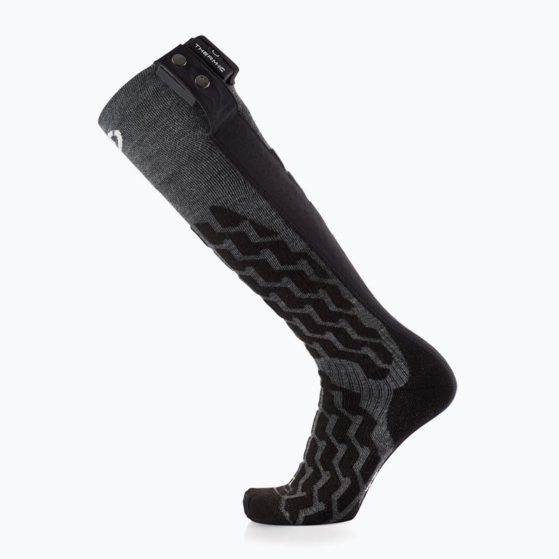 Therm-ic Powersocks Heat Fusion Uni szürke/fekete fűtött zokni 2