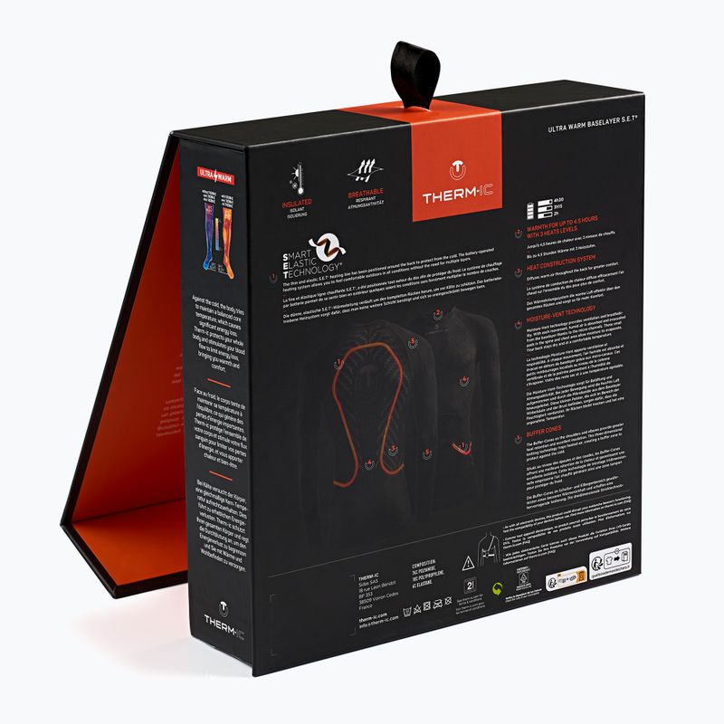 Fűthető pulóver Therm-ic Baselayer S.E.T. fekete 5