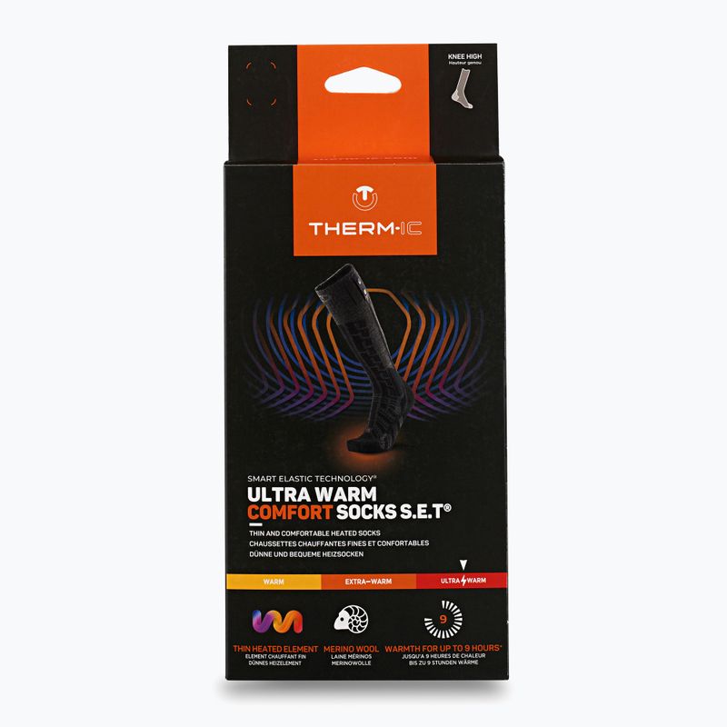 Fűtött zokni Therm-ic Comfort Socks S.E.T grey/ black 11