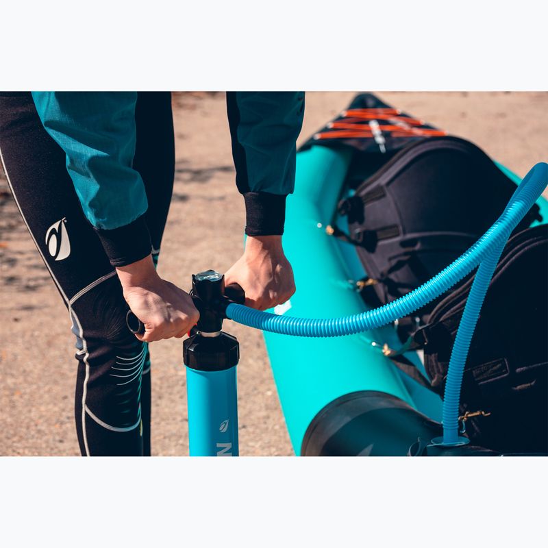 AQUADESIGN 2 személyes felfújható kajak Koloa 360 cm kék/fekete 11