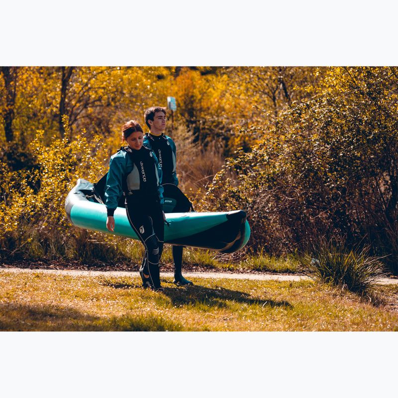 AQUADESIGN 2 személyes felfújható kajak Koloa 360 cm kék/fekete 12