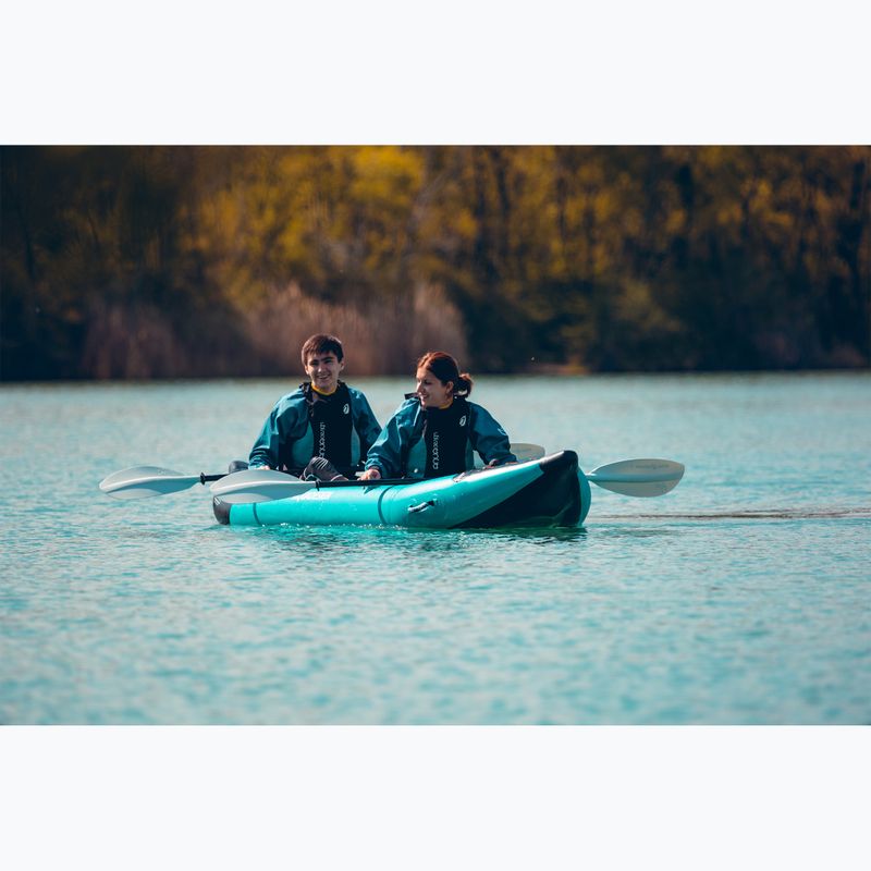 AQUADESIGN 2 személyes felfújható kajak Koloa 360 cm kék/fekete 14