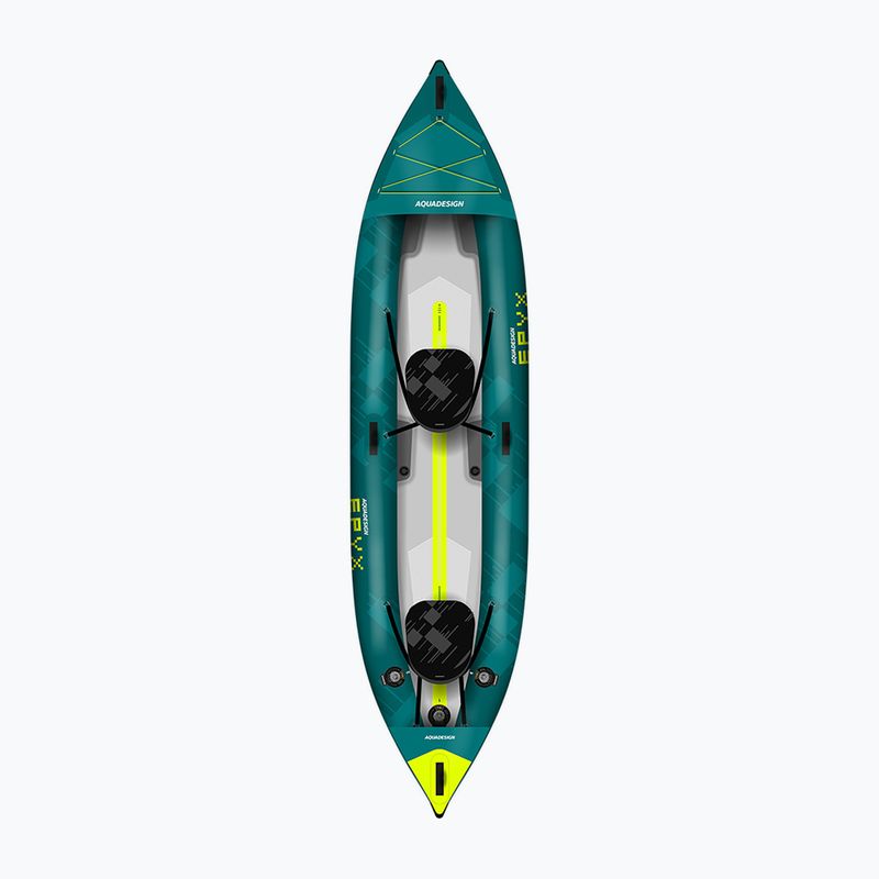 AQUADESIGN Epyx 380 cm kék 2 személyes, felfújható kajak 2