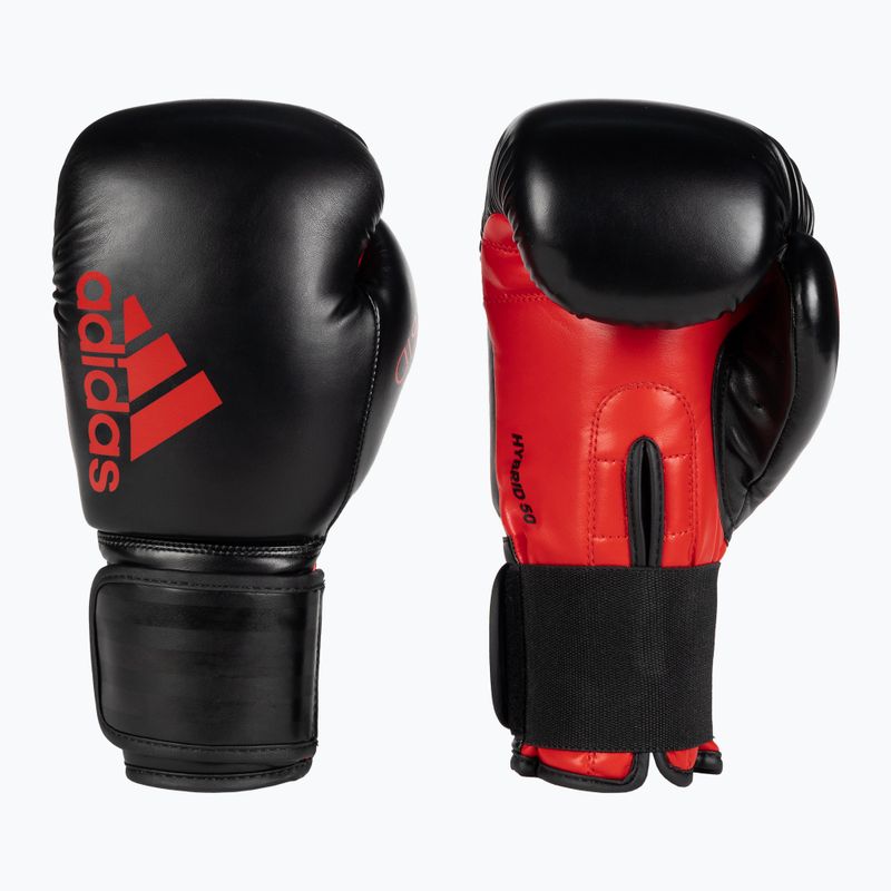 adidas Hybrid 50 bokszkesztyűk fekete ADIH50 6