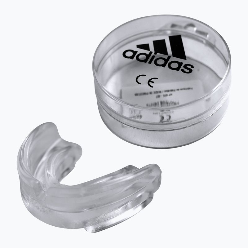 Gyermek állkapocsvédő + doboz adidas ADIBP10N átlátszó 2