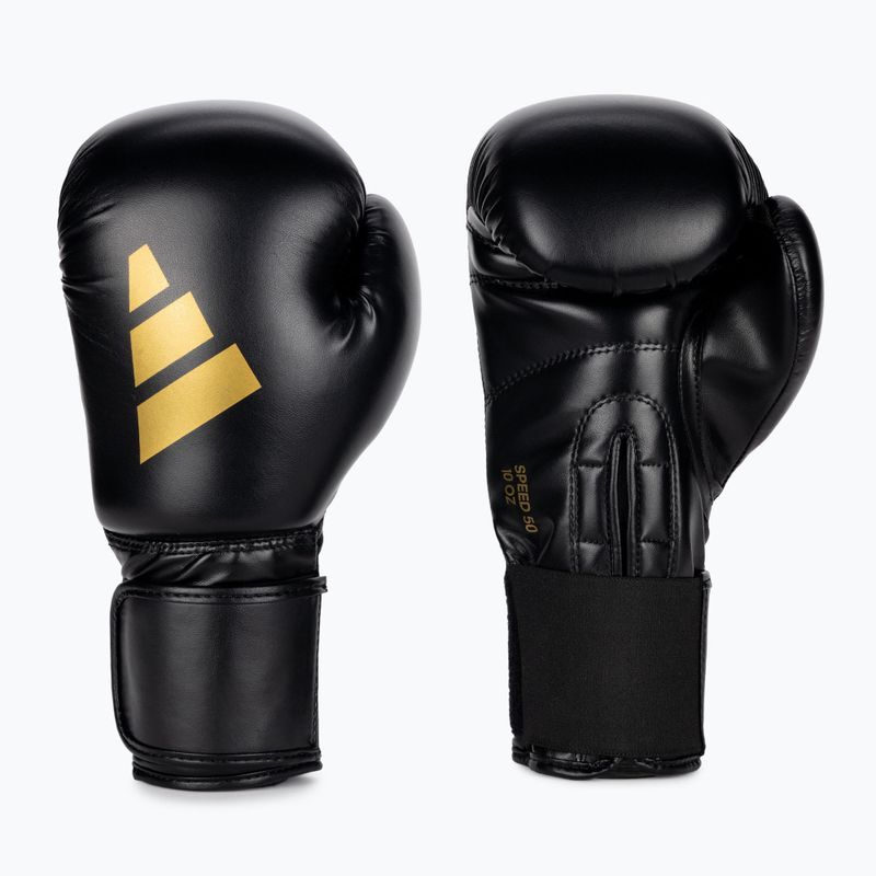 adidas Speed 50 fekete/arany bokszkesztyűk