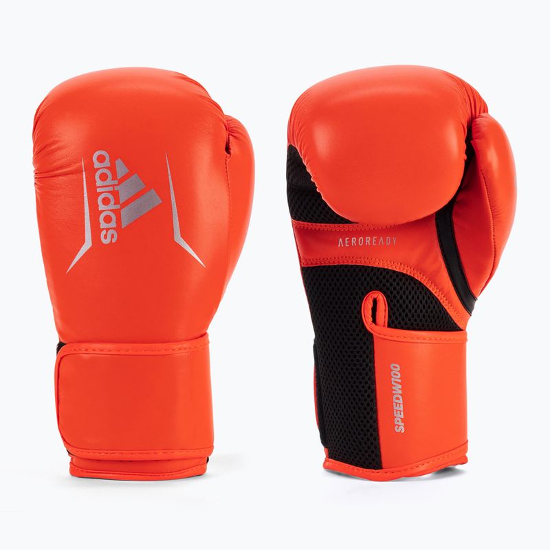 Női adidas Speed 100 piros/fekete bokszkesztyűk ADISBGW100-40985