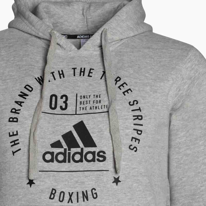 adidas kapucnis pulóver Boxing edzőpulóver szürke ADICL02B 3