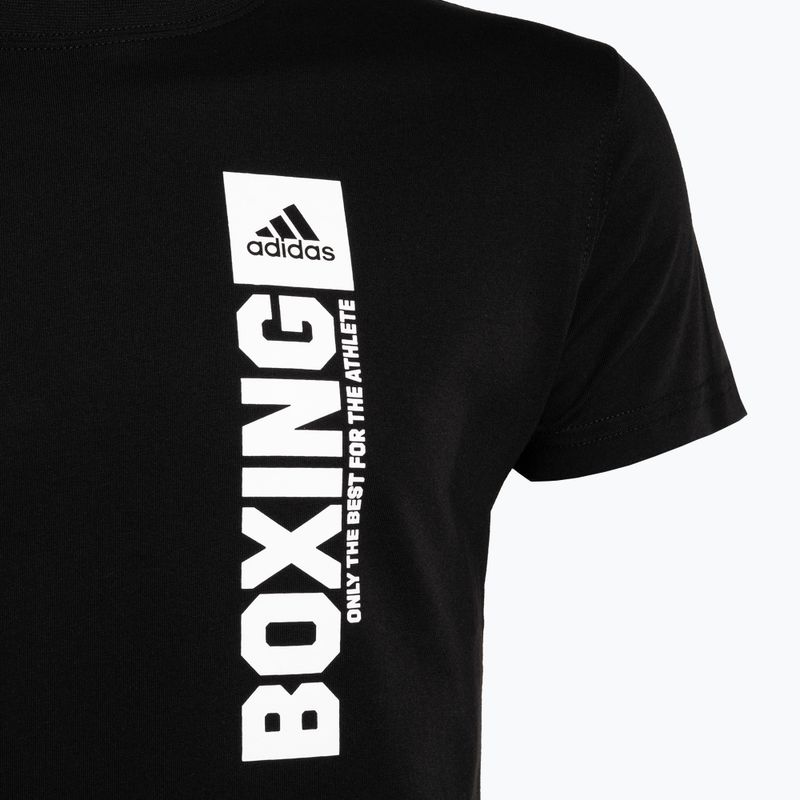 Férfi adidas Boxing póló fekete/fehér 3