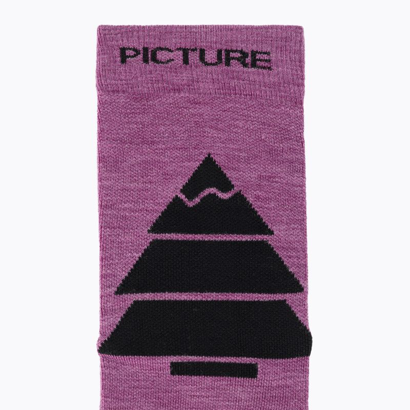 Sí zokni Picture Wooling bright magenta 4