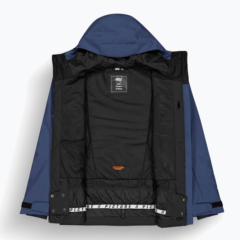 Férfi sídzseki Picture Object pariot blue neon flare 14