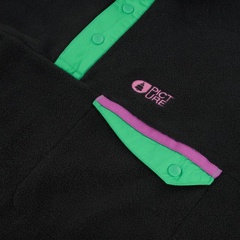 Férfi sípolár pulóver Picture Arcca 1/4 Zip black 8