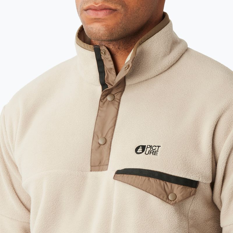 Férfi sípolár pulóver Picture Arcca 1/4 Zip tiszta kasmír 5