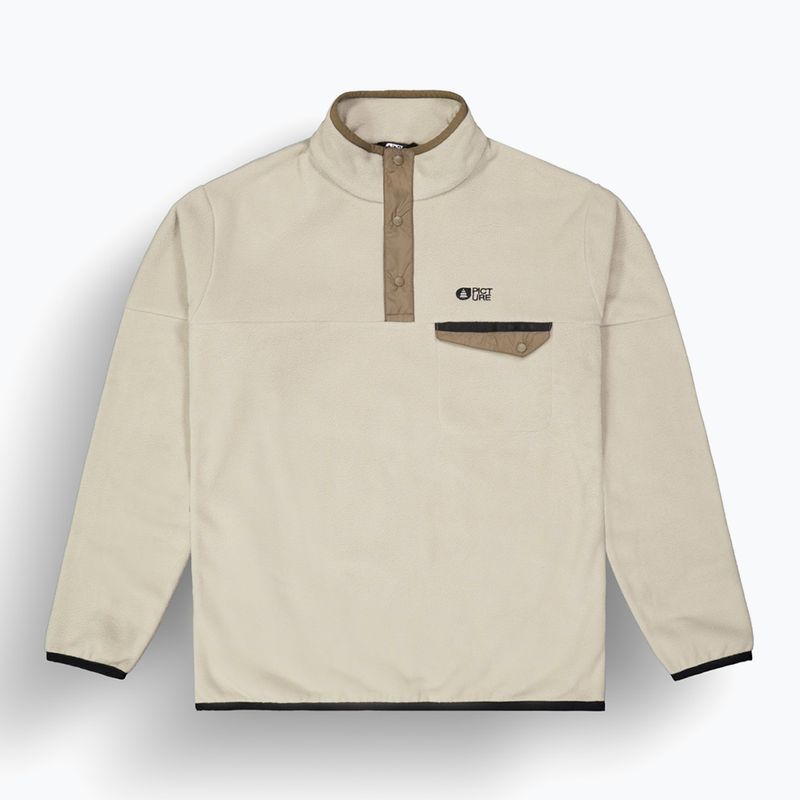 Férfi sípolár pulóver Picture Arcca 1/4 Zip tiszta kasmír