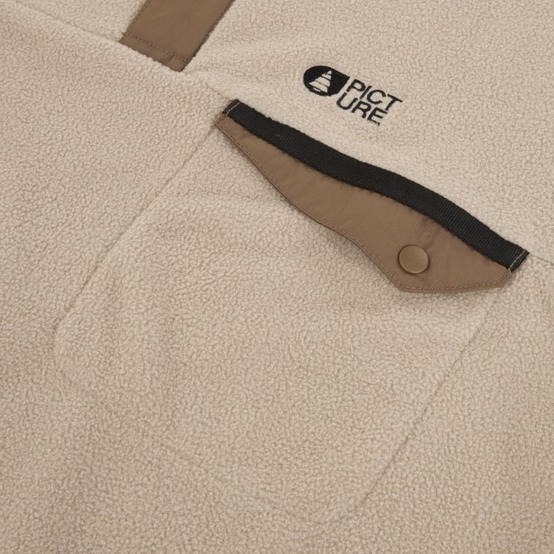 Férfi sípolár pulóver Picture Arcca 1/4 Zip tiszta kasmír 8